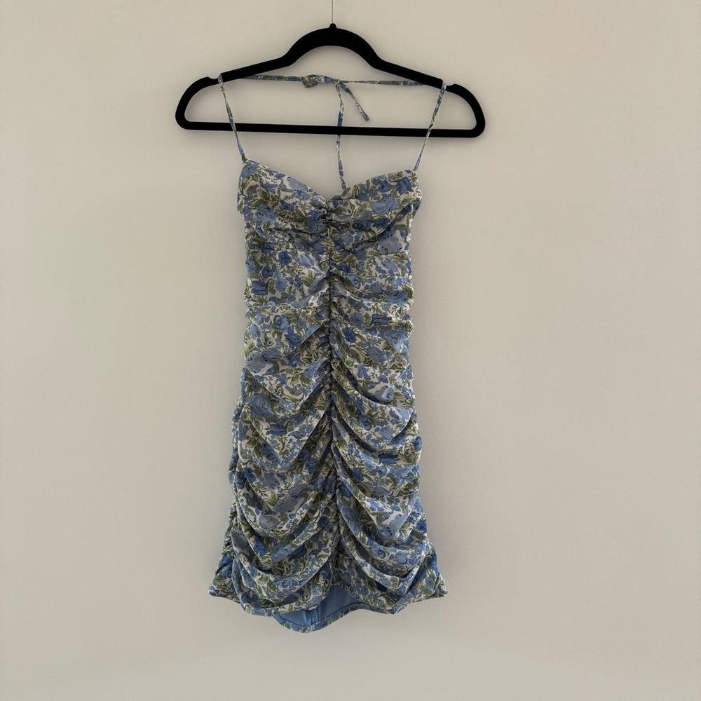 Beginning Boutique Blue Floral Dress